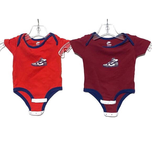 Nike Other - VTG Nike Swoosh High Top Sneakers One Piece Baby 0-3 Month Set of 2 Y2K 90s